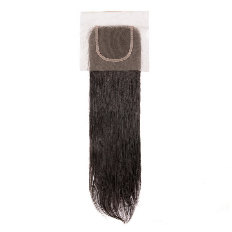 Virgin Hair Natural Straight 4x4 5x5 6x6 7x7 Transparent Lace Closure - 图片 4